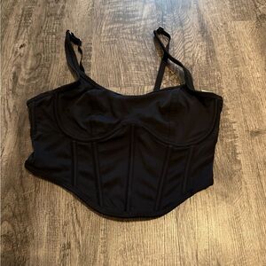 Gilly Hicks Black Corset Bra